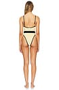 view 3 of 4 Metallic Jacquard One Piece Swimsuit in Sand