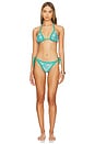 view 4 of 5 Sequin Bikini Bottom in Aqua