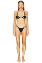 view 4 of 4 Poppy Crochet Bikini Bottom in Black
