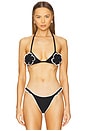 view 1 of 4 Poppy Crochet Bikini Top in Black