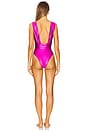 view 3 of 3 Groovy Plunge Bodysuit in Purple