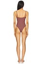 view 3 of 3 Merian Knit Embroidered One Piece in Brown