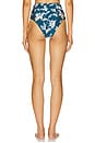 view 3 of 4 Artichoke High Waist Bikini Bottom in Blue