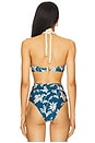 view 3 of 4 Artichoke Halterneck Bikini Top in Blue