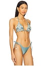 view 2 of 5 x Camila Coelho Lace Bikini Top in Blue