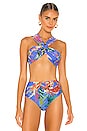 view 2 of 5 Oasis Bikini Top in Blue