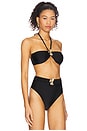 view 2 of 5 HAUT DE MAILLOT DE BAIN SEASHELL in Black