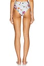 view 3 of 5 Lily Flower High Waist Bikini Bottom in Blue