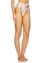 view 2 of 4 Lily Flower High Waist Bikini Bottom in Orange