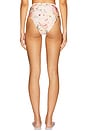 view 3 of 4 Lily Flower High Waist Bikini Bottom in Orange