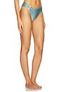 view 2 of 5 Seashell Lycra Petal Bikini Bottom in Blue