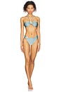 view 4 of 5 Seashell Lycra Petal Bikini Bottom in Blue