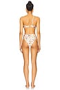 view 3 of 3 Botanic Retro Flower Applique One Piece in Off White