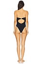 view 3 of 3 Breeze Jacquard Flower Applique One Piece in Black