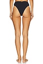 view 3 of 4 Breeze Jacquard High Waist Bikini Bottom in Black