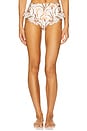 view 1 of 4 Botanic Retro Flutter Bikini Bottom in Off White
