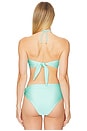 view 3 of 4 Lagoa Lycra Sun Bikini Top in Light Green