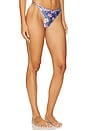 view 2 of 4 Amaryllis String Bikini Bottom in Blue