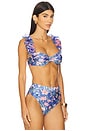 view 2 of 4 HAUT DE MAILLOT DE BAIN FORME BANDEAU AMARYLLIS in Blue