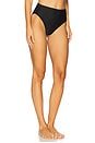 view 2 of 4 Runway High Waist Bikini Bottom in Black