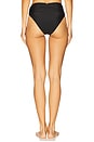 view 3 of 4 Runway High Waist Bikini Bottom in Black