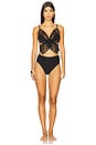 view 4 of 4 Runway High Waist Bikini Bottom in Black