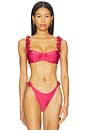 view 1 of 4 Sunstone Underwire Bikini Top in Dark Pink