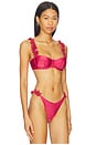 view 2 of 4 Sunstone Underwire Bikini Top in Dark Pink
