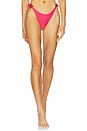 view 1 of 4 Sunstone Lace Bikini Bottom in Dark Pink
