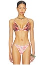 view 1 of 5 HAUT DE MAILLOT DE BAIN TRIANGLE SEAWEED in Pink