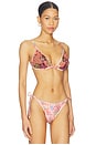 view 2 of 5 HAUT DE MAILLOT DE BAIN TRIANGLE SEAWEED in Pink