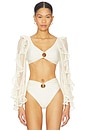 view 1 of 4 HAUT DE BIKINI À MANCHES LONGUES JADE in Off-white