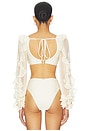 view 3 of 4 HAUT DE BIKINI À MANCHES LONGUES JADE in Off-white