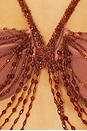 view 5 of 5 x Camila Coelho Golden Lune Halterneck Bikini Top in Copper
