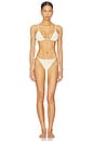 view 4 of 5 BRAGUITA BIKINI ATADURA LATERAL SIDE TIE BIKINI BOTTOM in Beige