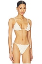 view 2 of 5 HAUT DE MAILLOT DE BAIN TRIANGLE TRIANGLE BIKINI TOP in Beige