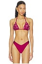 view 1 of 5 Petal Bikini Top in Red