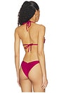 view 3 of 5 Petal Bikini Top in Red