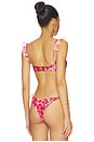 view 3 of 4 HAUT DE MAILLOT DE BAIN PEONY PRINT in Red