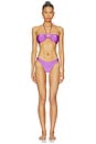 view 4 of 4 BRAGUITA BIKINI AURORA LOTUS FLOWER in Lilac