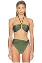 view 1 of 4 HAUT DE MAILLOT DE BAIN AURORA in Green