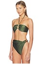 view 2 of 4 HAUT DE MAILLOT DE BAIN AURORA in Green