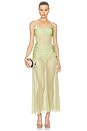 view 1 of 4 ROBE LONGUE PETAL in Green