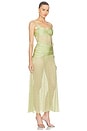 view 2 of 4 ROBE LONGUE PETAL in Green