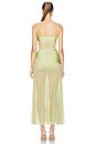 view 3 of 4 ROBE LONGUE PETAL in Green