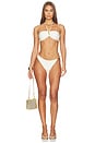 view 5 of 5 Martina Buckle Bikini Bottom in Off White