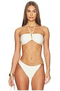 view 1 of 5 Martina Buckle Bikini Top in Off White