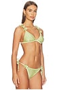 view 2 of 5 ТОП БИКИНИ ТРЕУГОЛЬНИКАМИ PETAL in Green