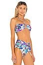 view 2 of 4 Blossom Bandeau Bikini Top in Violet