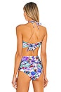 view 3 of 4 Blossom Bandeau Bikini Top in Violet